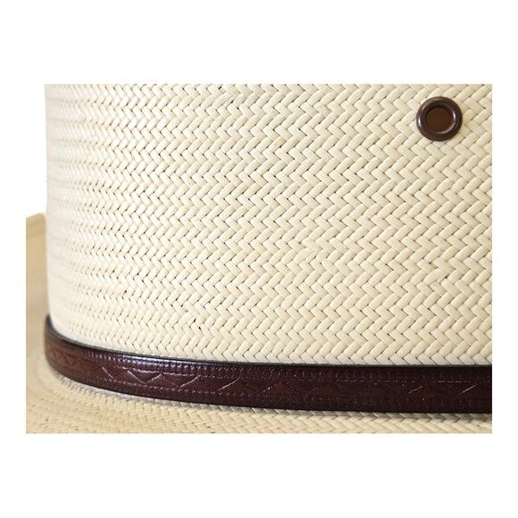 NWOT Stetson Maddock 10X Cowboy Straw Hat in Natural Cream Color (Size: 7) - Picture 4 of 12